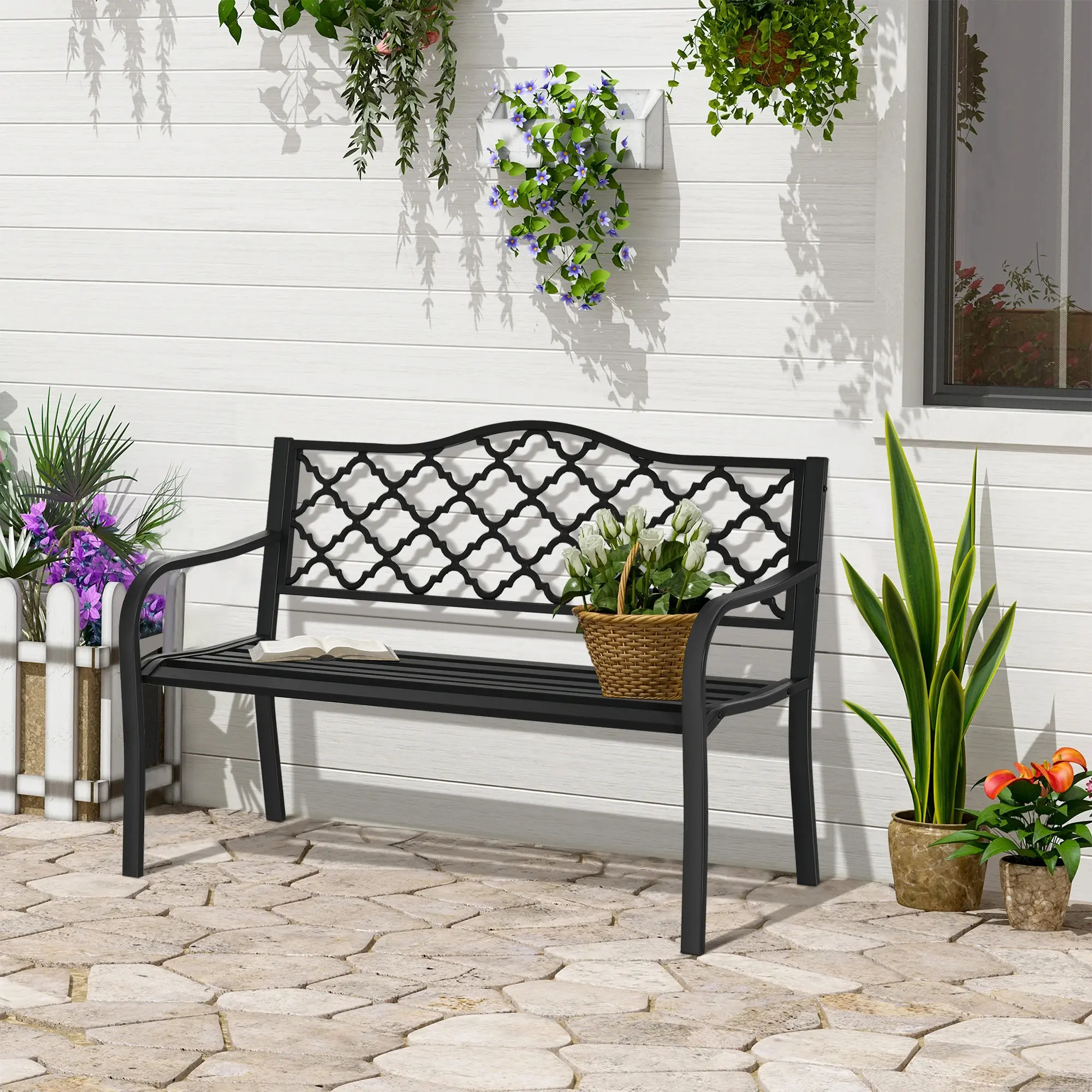 Banca de gradina Outsunny 84B-754 (Black) - 6