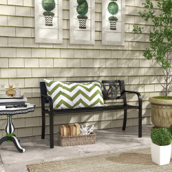 Banca de gradina Outsunny 84G-246V00BK (Black) Thumb