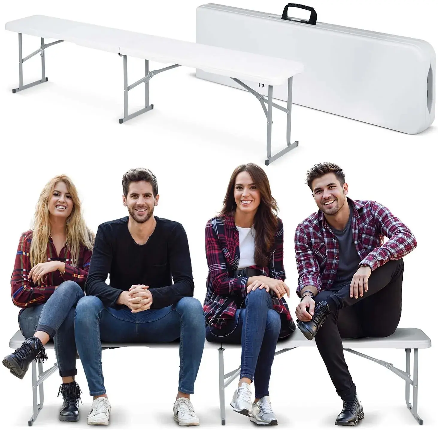 Скамейка складная Plonos 440200 (White) - 9