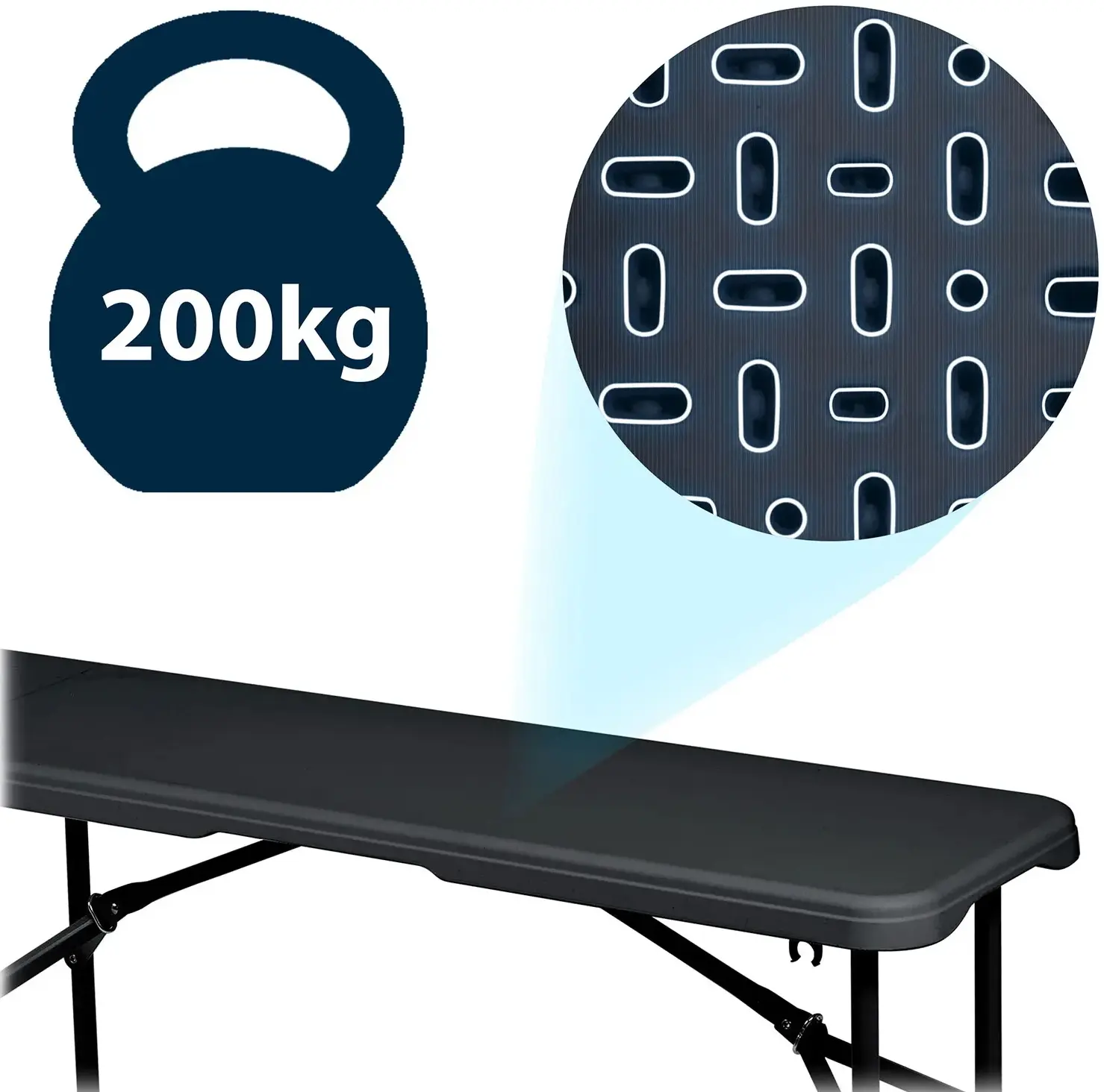 Скамейка складная Plonos 440201 (Black) - 10