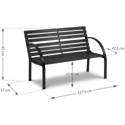 Скамейка Sofotel Luca 4207 (Black) Thumb