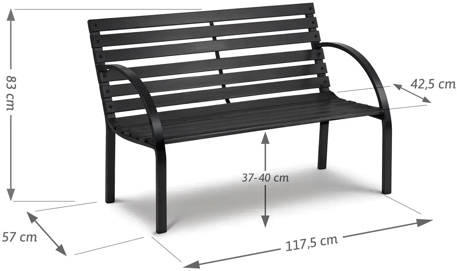 Скамейка Sofotel Luca 4207 (Black) - 3