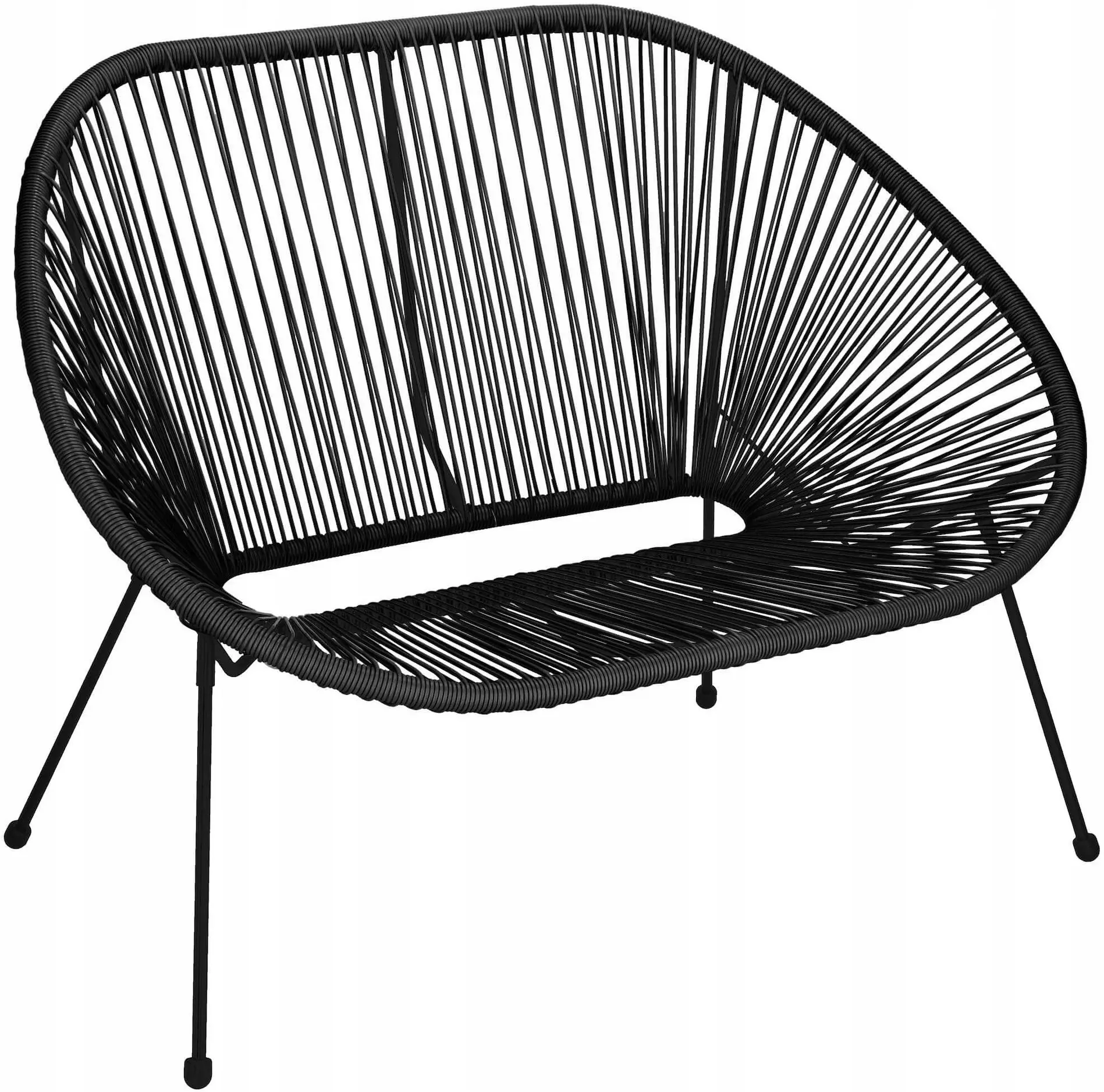 Садовая скамейка Springos Loa GF0088 (Black) - 3
