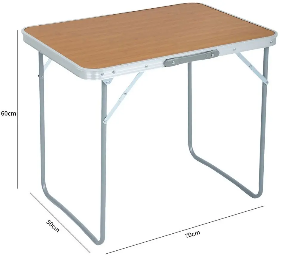 Masa pliabila Akord Ares (Silver/Brown)