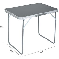 Masa pliabila Akord Ares (Silver/Grey) Thumb