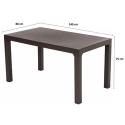 Стол Arizona 80x140 cm (Brown) Thumb