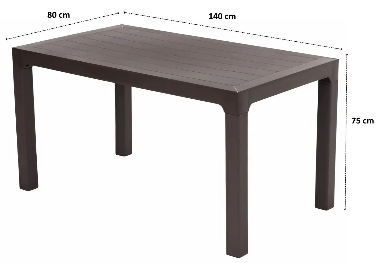 Стол Arizona 80x140 cm (Brown)