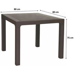 Masa Arizona 80x80 cm (Brown) Thumb