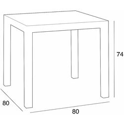 Стол Bica Dallas (Graphite) Thumb