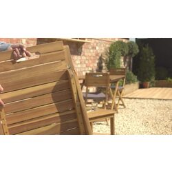 Masa Blooma Denia 90x90 (Acacia Wood) Thumb