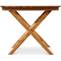 Masa Blooma Denia 90x90 (Acacia Wood) Thumb