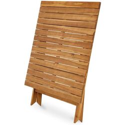 Masa Blooma Denia 90x90 (Acacia Wood) Thumb