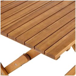 Masa Blooma Denia 90x90 (Acacia Wood) Thumb