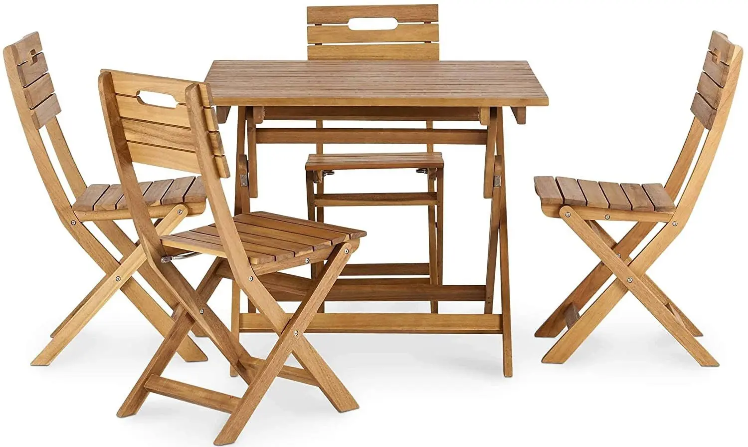 Masa Blooma Denia 90x90 (Acacia Wood) - 4
