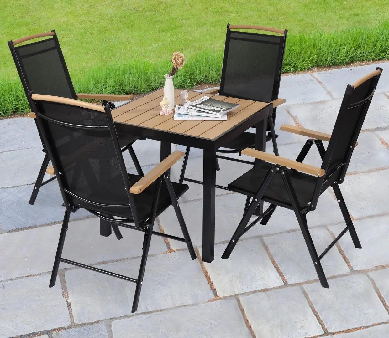 Стол Chomik Alex SUR0381 (Black/Brown)