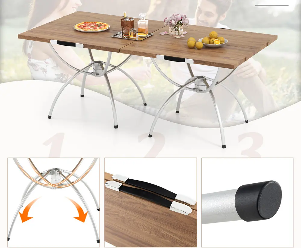 Набор столов Costway NP11844CF-2 (Natural)