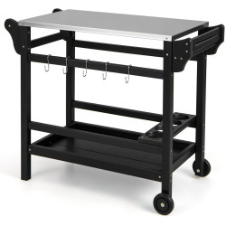 Carucior de servire Costway NP11555BK (Black) Thumb