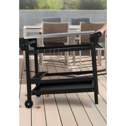 Carucior de servire Costway NP11555BK (Black) Thumb