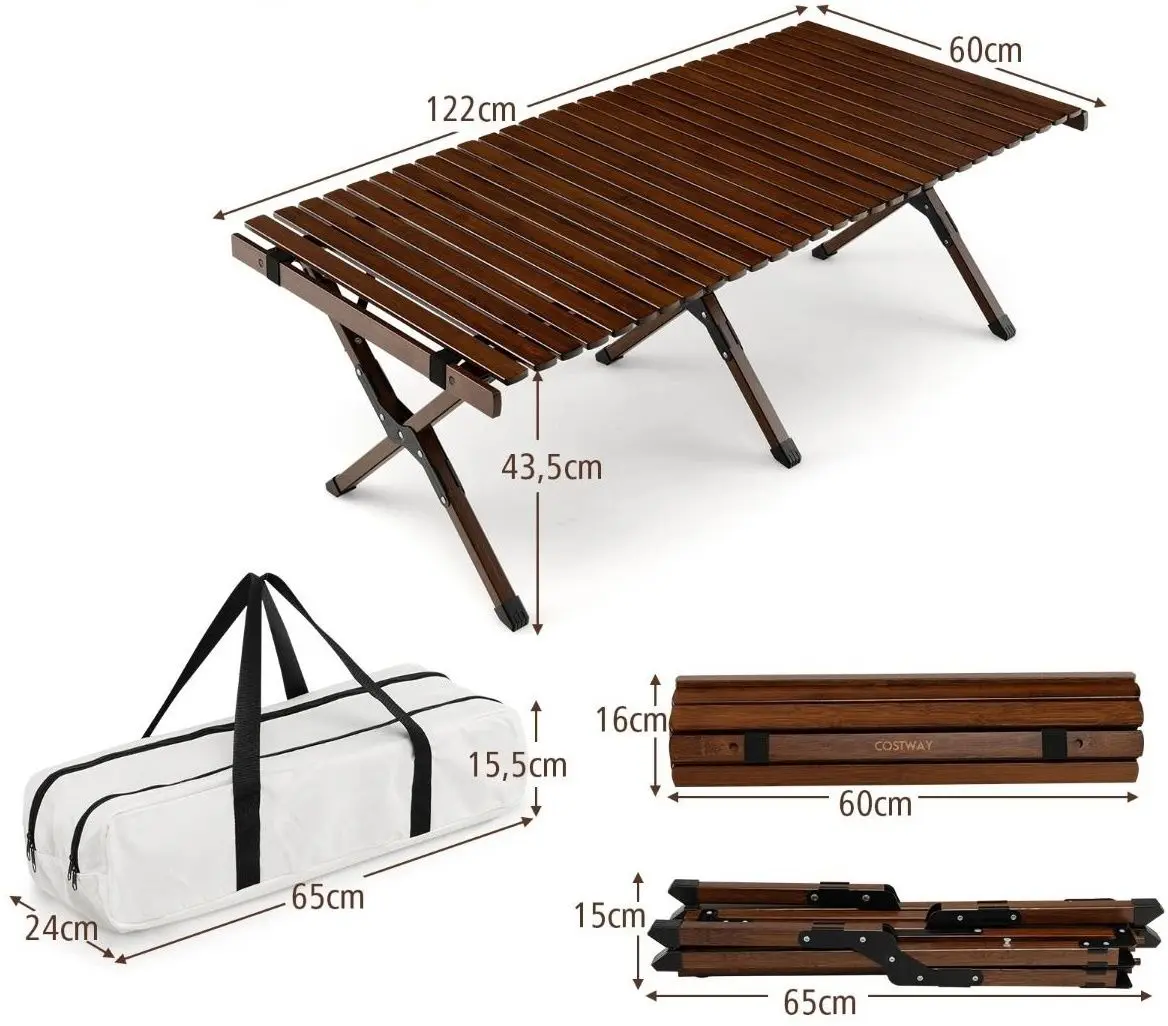 Стол Costway NP10787CF (Brown)