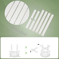 Masa Costway NP10940WH (White) Thumb