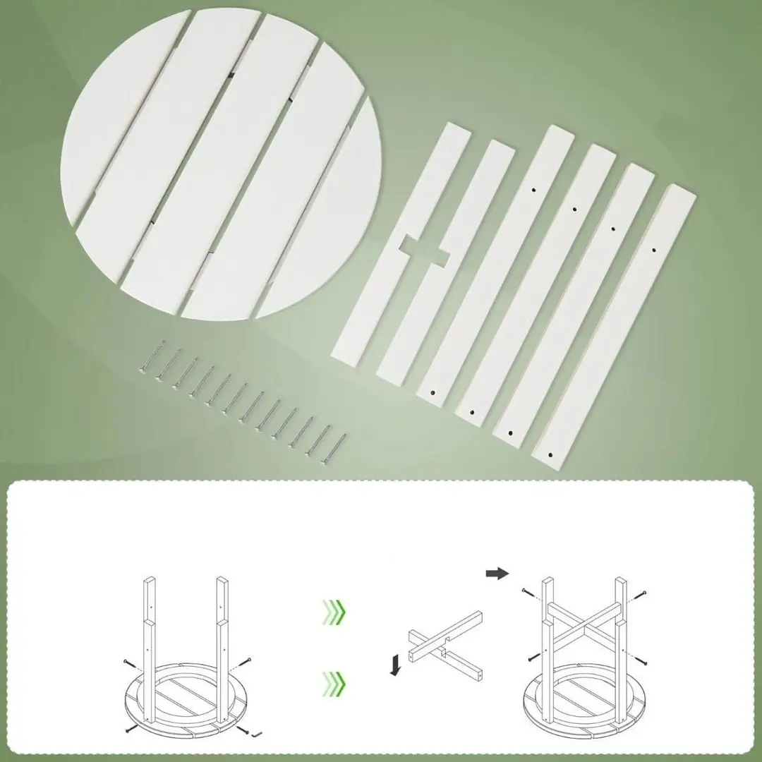 Masa Costway NP10940WH (White)