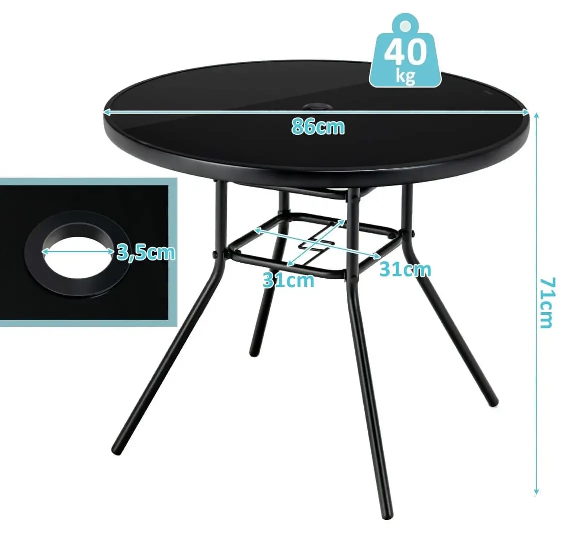 Стол Costway NP11141 (Black)