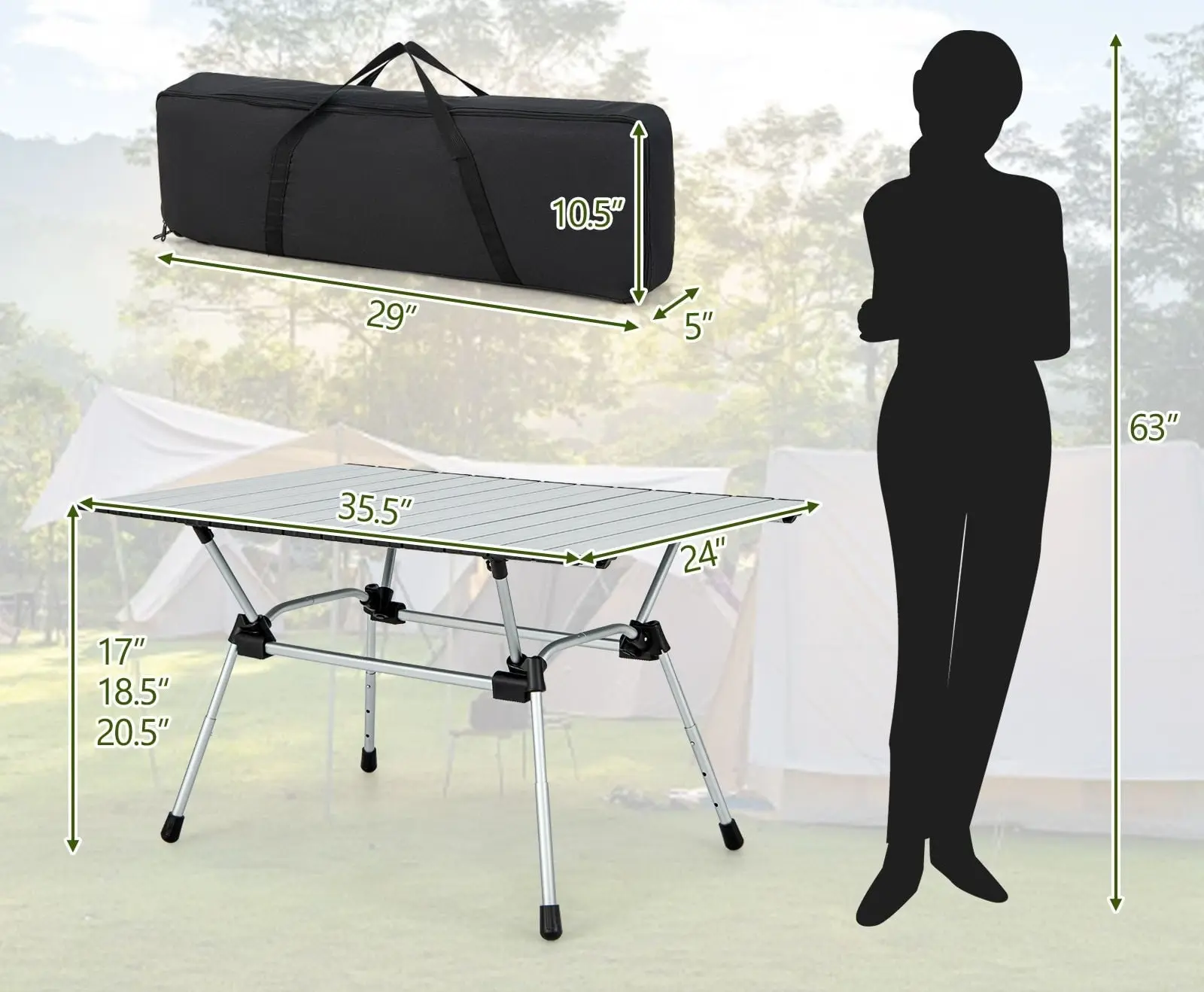 Masa Costway NP11146SL (Silver)