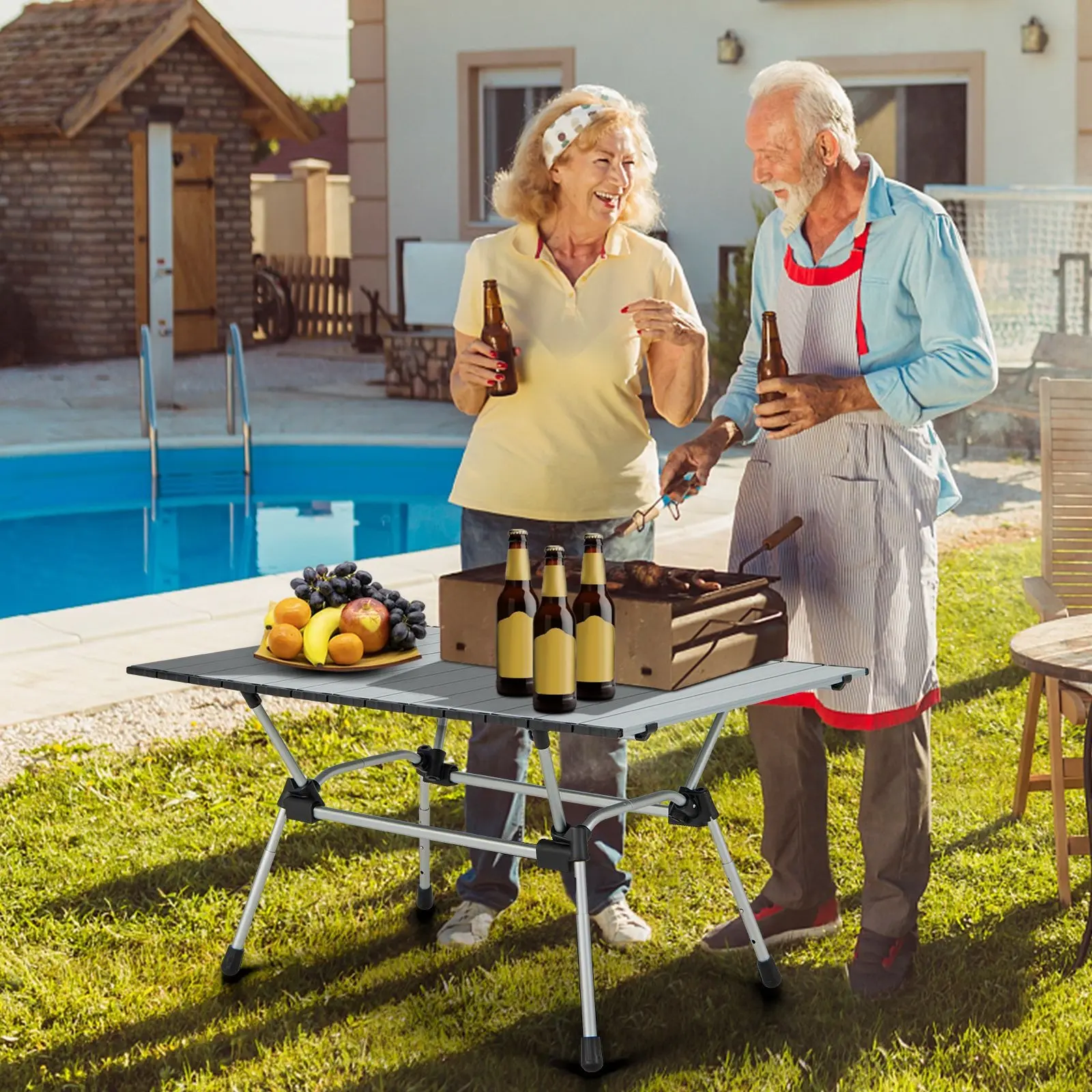 Masa Costway NP11146SL (Silver)