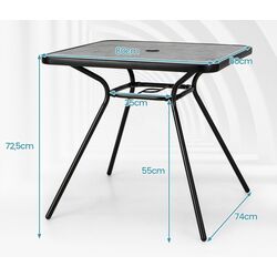 Masa Costway NP11155GR (Grey/Black) Thumb