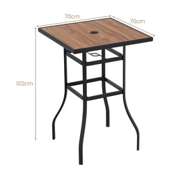 Стол Costway NP11424 (Brown/Black) Thumb