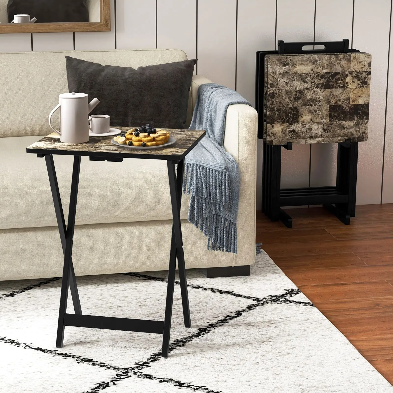 Masa Costway NP11812DK (Black)