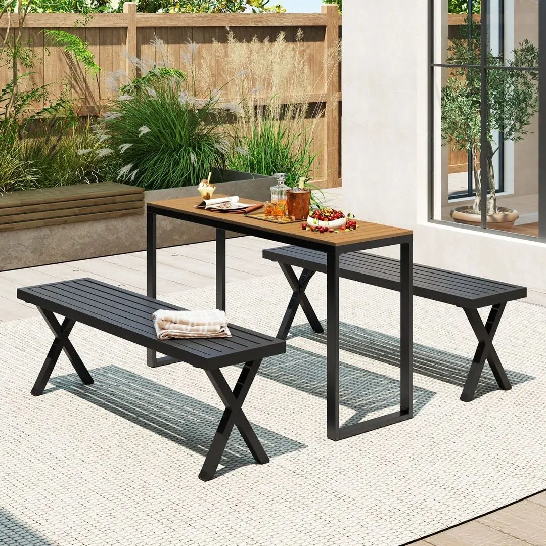 Стол Costway NP12153 (Brown/Black) - 4