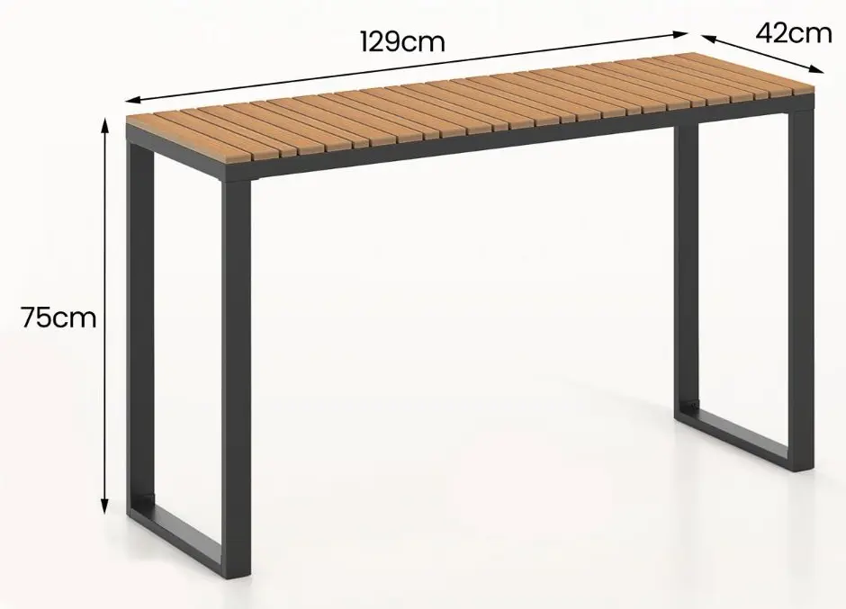 Стол Costway NP12153 (Brown/Black) - 6