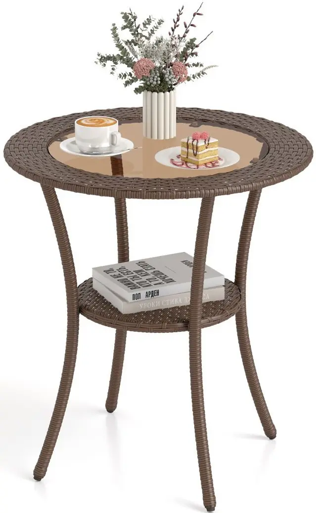 Masa Costway NP12247 (Brown) - 3