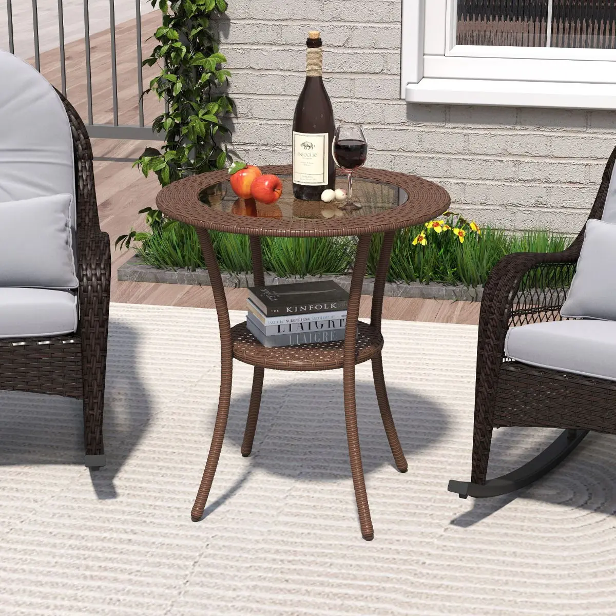 Masa Costway NP12247 (Brown) - 5