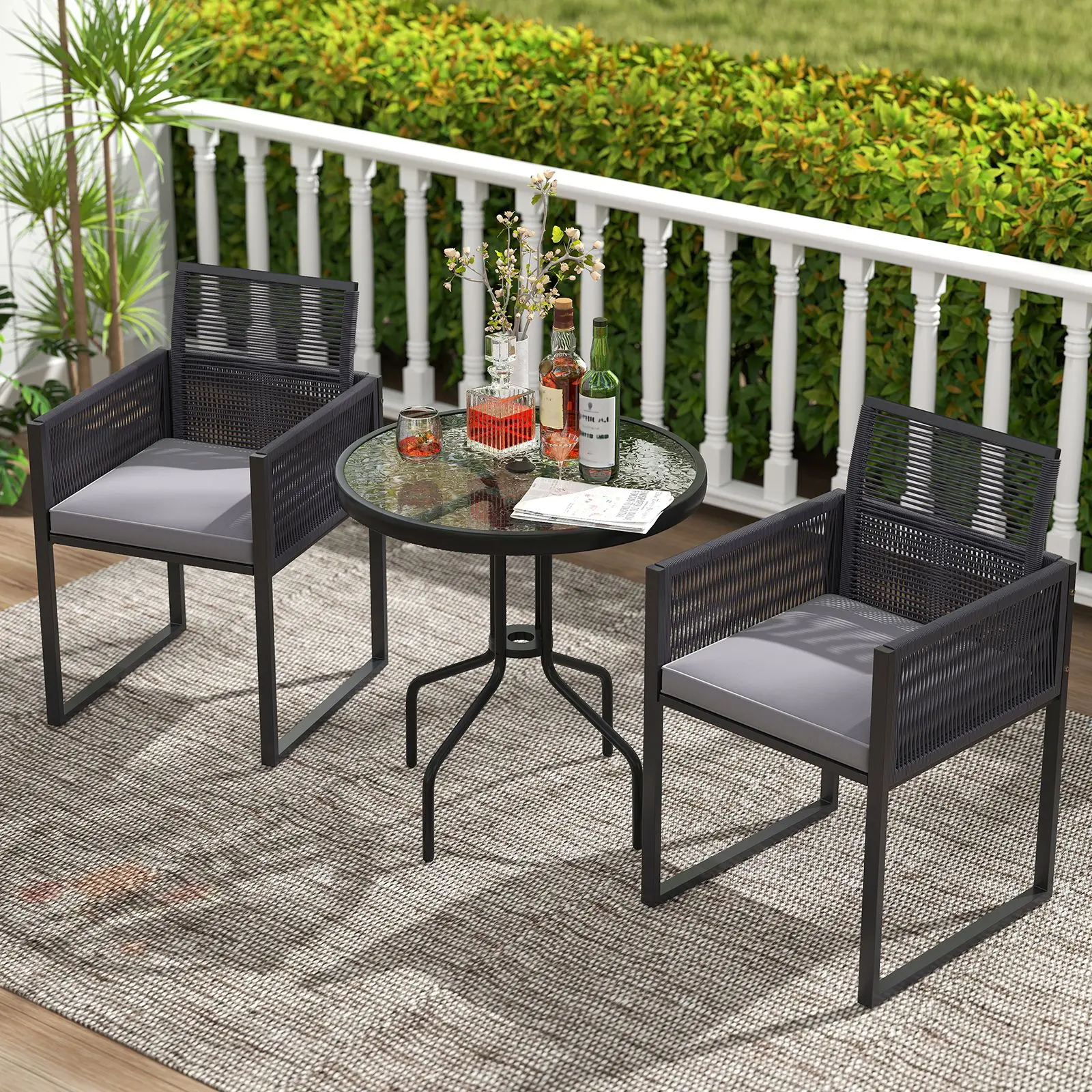 Стол Costway NP12332 (Black) - 4