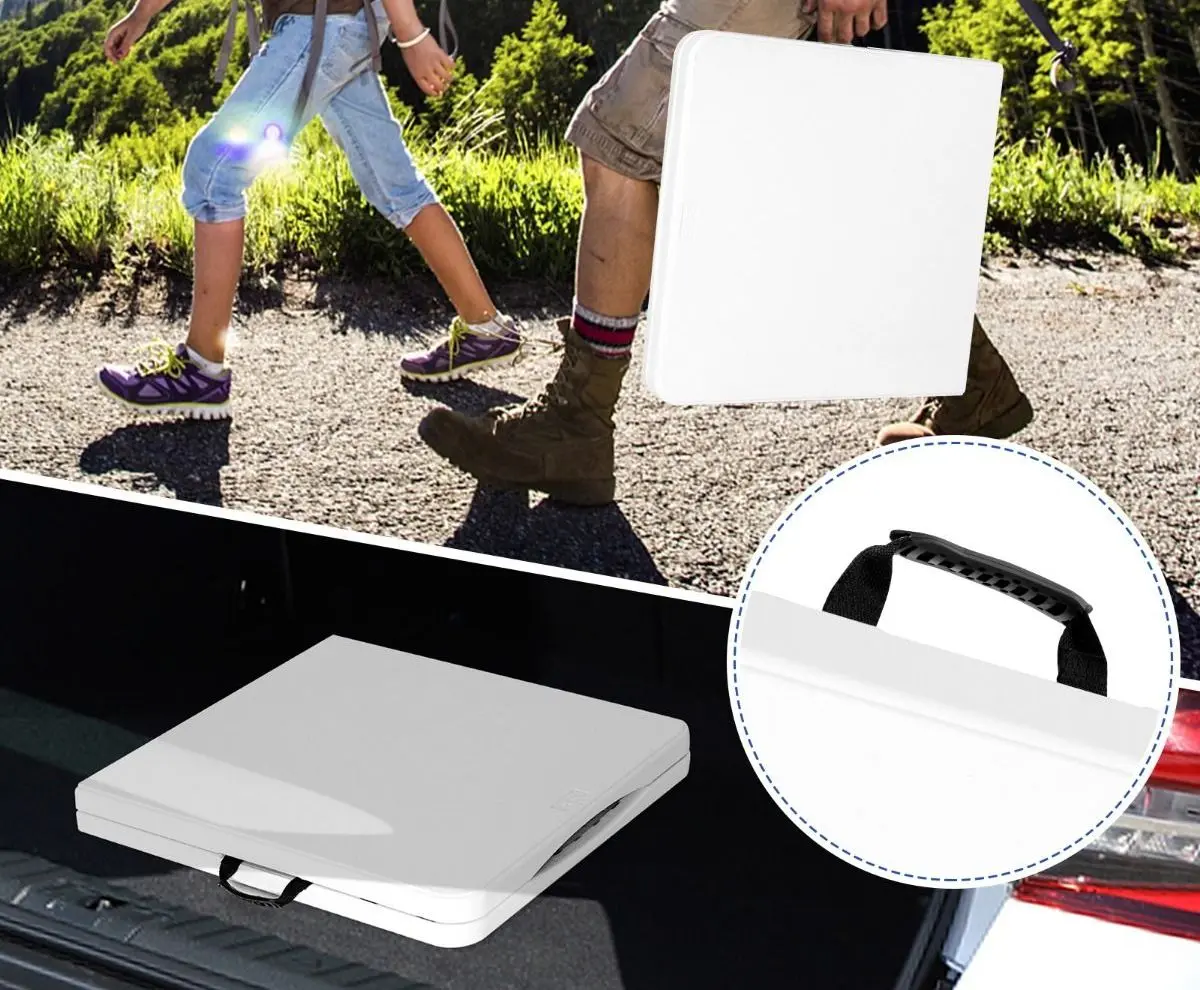 Masa pliabila Costway NP10265 (White)