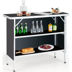Стол складной Costway NP10612DK (Black) Thumb