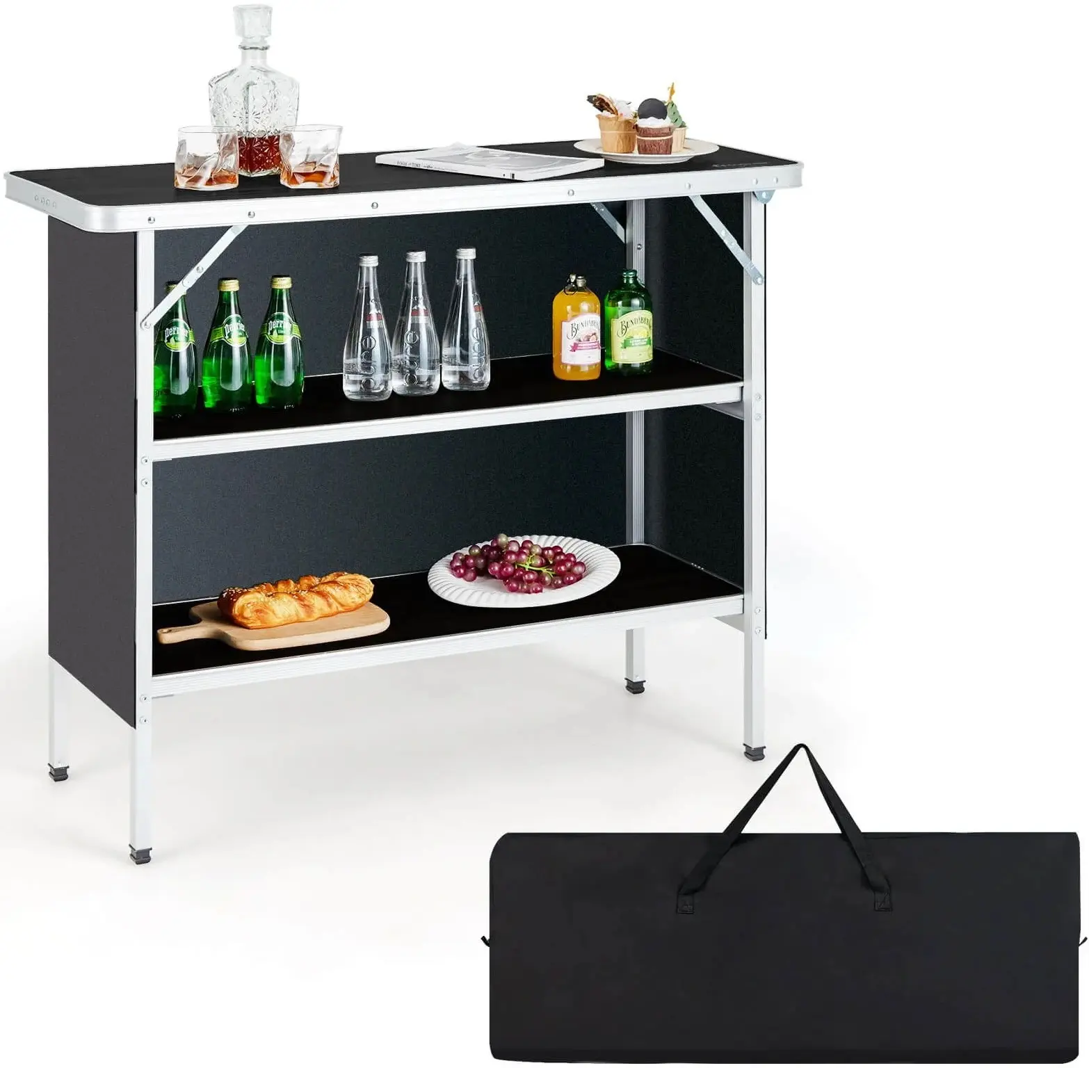 Стол складной Costway NP10612DK (Black) - 3