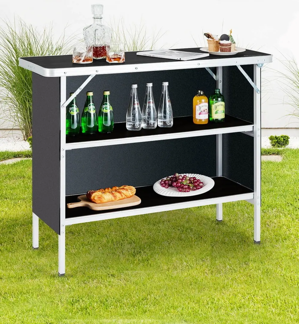Стол складной Costway NP10612DK (Black)