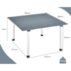 Masa pliabila Costway NP10908GR (Grey) Thumb