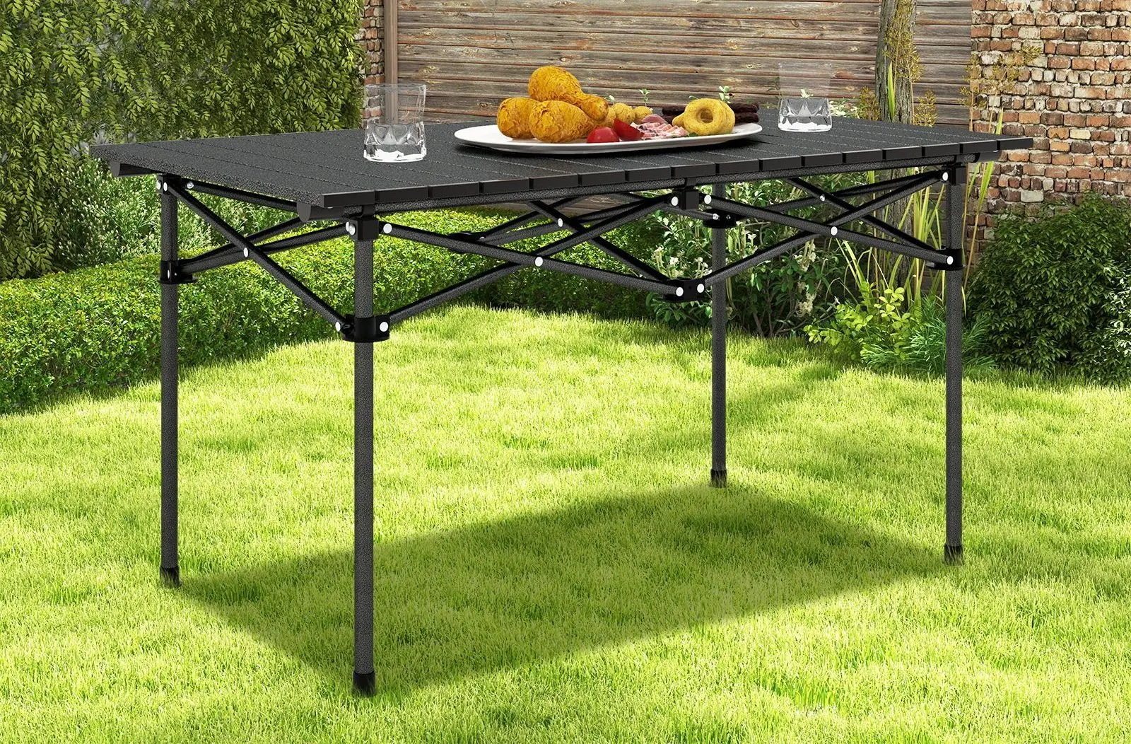 Стол складной Costway NP11004BK (Black)