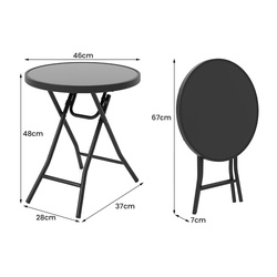 Стол складной Costway NP11314DK (Black) Thumb