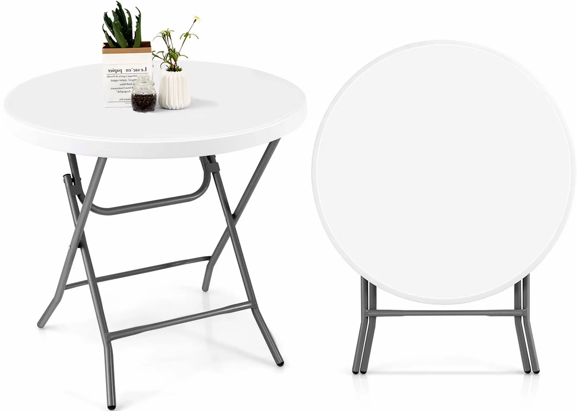 Стол складной Costway NP11702 (White) - 3
