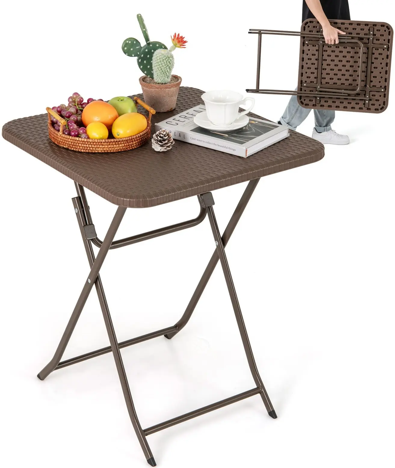 Стол складной Costway NP11841CF (Brown) - 3