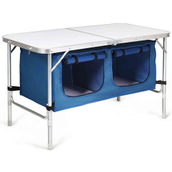 Стол складной Costway OP70775BL (Blue/Grey) Thumb