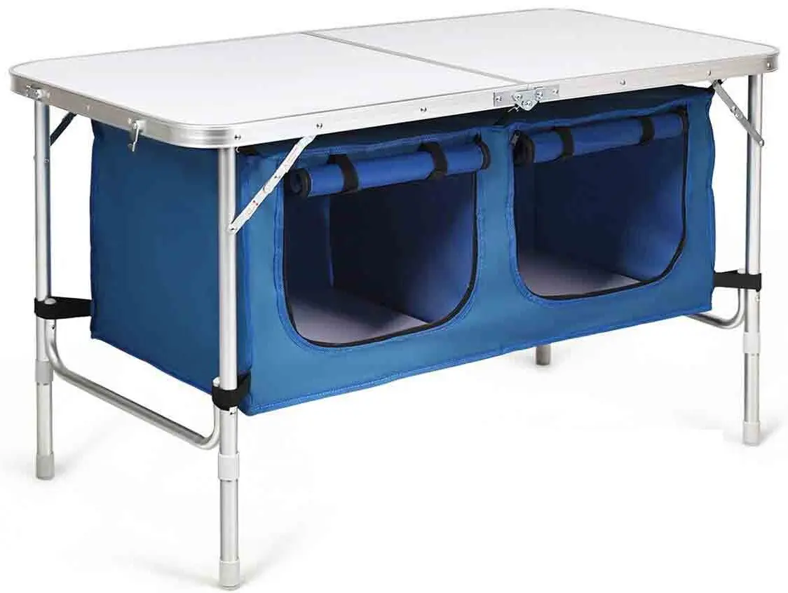 Стол складной Costway OP70775BL (Blue/Grey) - 2