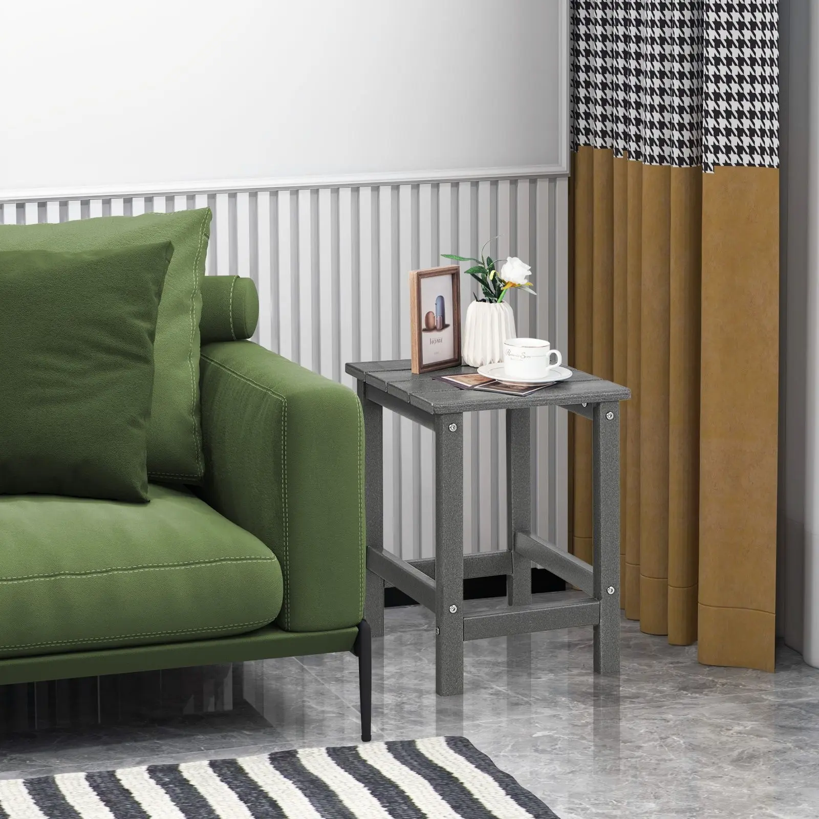 Masa pentru reviste Costway NP10939GR (Grey) - 6