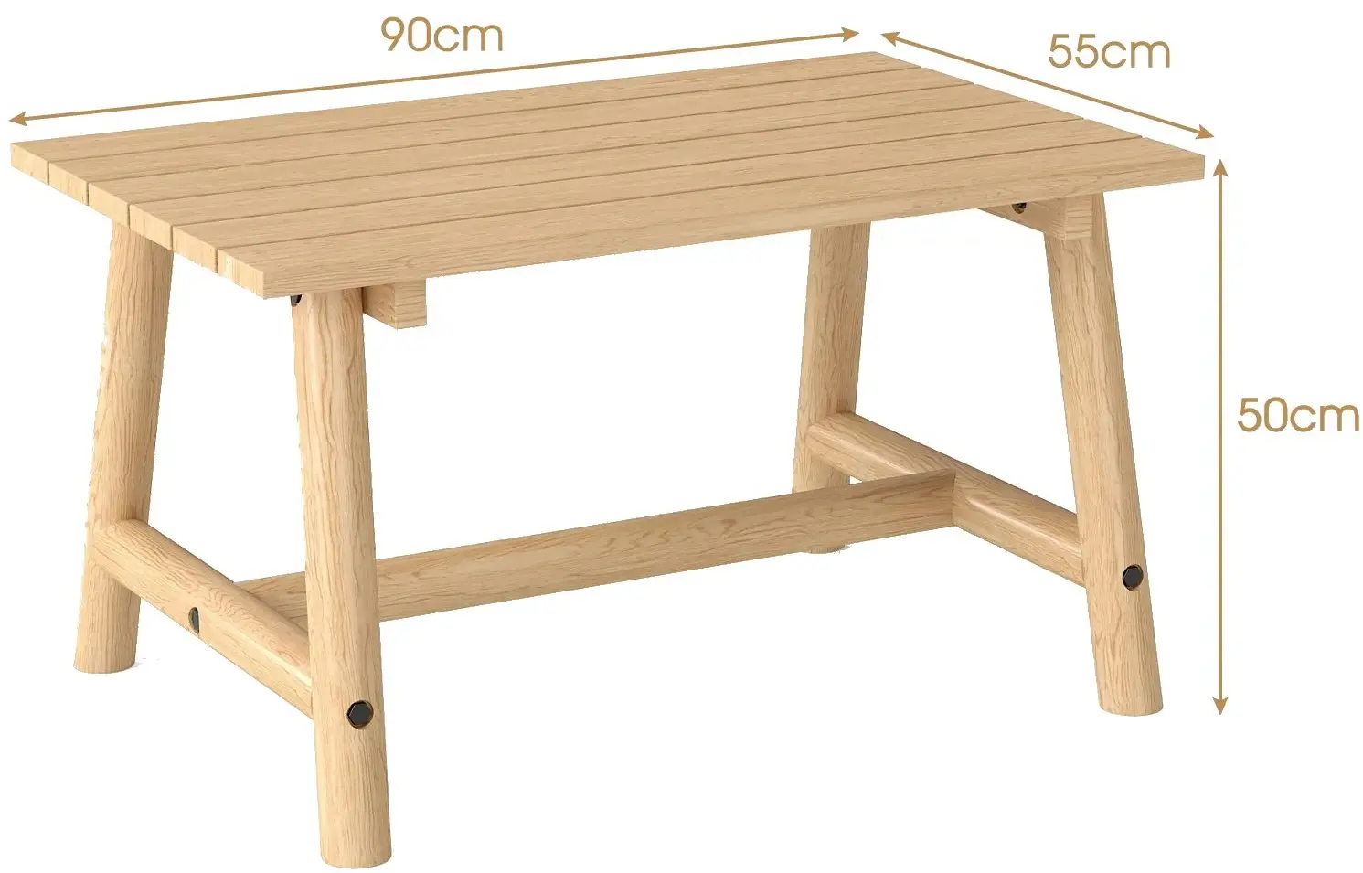 Masa pentru reviste Costway NP12490NA (Natural) - 3