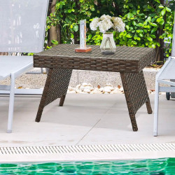 Masa pentru reviste pliabila Costway HW69576BN (Brown)